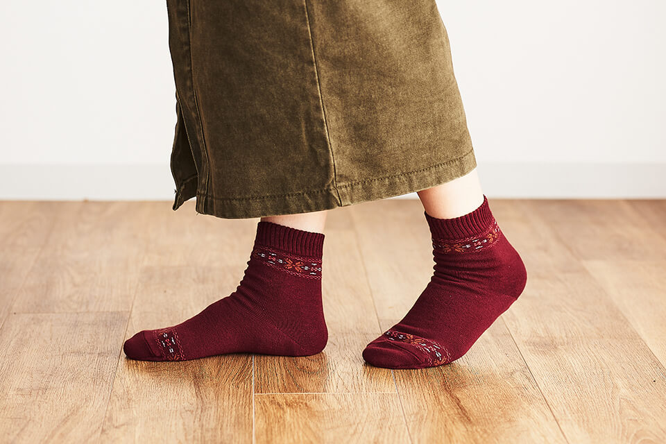 元祖‧腳跟防裂襪（花樣款）日本製 8雙組